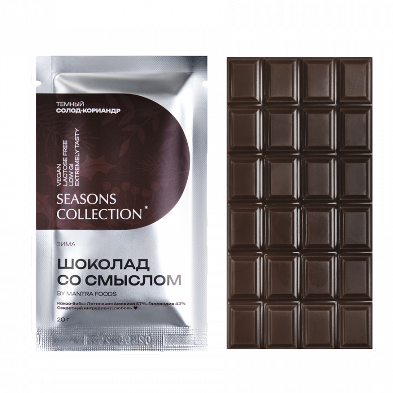 Шоколад со смыслом "Солод-Кориандр" Mantra Foods